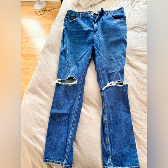 Abercrombie & Fitch Women’s Skinny High Rise Blue Denim Jeans - Picture 3 of 3